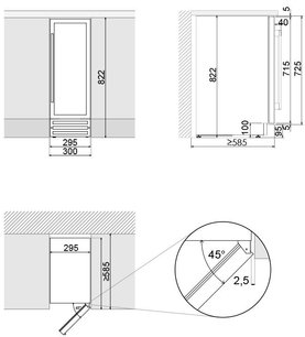 Встраиваемый винный шкаф Pando PVZB 30-16XL фото 4 в Санкт-Петербурге
