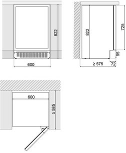 Встраиваемый винный шкаф Pando PVMBP 60-45CRR фото 4 в Санкт-Петербурге