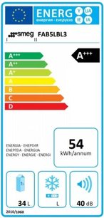 Мини-бар Смег FAB5LBL3 фото 3 в Санкт-Петербурге Мини-бар Smeg FAB5LBL3 фото 3 в Санкт-Петербурге