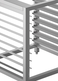 Подставка под печь с направляющими для противней Smeg TVL425 фото 4 в Санкт-Петербурге