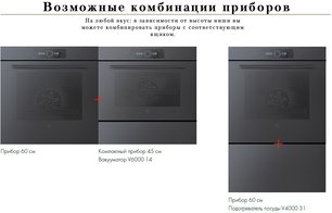 Духовой шкаф Фауцуг Combair V4000 60P C4T-21055 (черное стекло) фото 2 в Санкт-Петербурге Духовой шкаф V-ZUG Combair V4000 60P C4T-21055 (черное стекло) фото 2 в Санкт-Петербурге