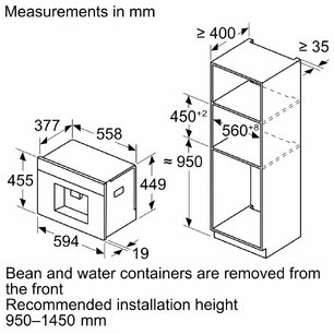 Встраиваемая кофемашина Сименс CT918L1B0 фото 4 в Санкт-Петербурге Встраиваемая кофемашина Siemens CT918L1B0 фото 4 в Санкт-Петербурге