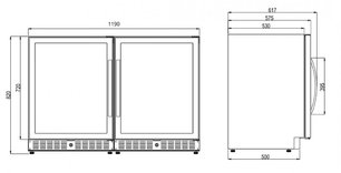 Винный шкаф Dometic E45FG Double Elegance фото 3 в Санкт-Петербурге