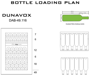 Винный шкаф Dunavox DAB-49.116DW.TO фото 3 в Санкт-Петербурге