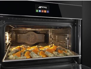 Духовой шкаф комбинированный с пароваркой Смег SF4604PVCNX1 фото 3 в Санкт-Петербурге Духовой шкаф комбинированный с пароваркой Smeg SF4604PVCNX1 фото 3 в Санкт-Петербурге