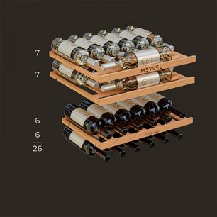 Винный шкаф Мэйвел MV26PRO-KBB2 фото 2 в Санкт-Петербурге Винный шкаф Meyvel MV26PRO-KBB2 фото 2 в Санкт-Петербурге