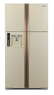 Холодильник Хитачи R-W722FPU1X GGL бежево-золотистое стекло фото в Санкт-Петербурге Холодильник Hitachi R-W722FPU1X GGL бежево-золотистое стекло фото в Санкт-Петербурге