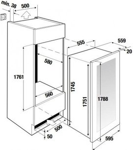 Встраиваемый холодильник для вина Куперсбуш FWK 8850.0 S2 фото 4 в Санкт-Петербурге Встраиваемый холодильник для вина Kuppersbusch FWK 8850.0 S2 фото 4 в Санкт-Петербурге