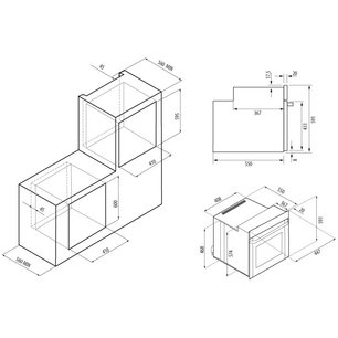 Электрический духовой шкаф Крона MARMO 45 BL фото 3 в Санкт-Петербурге Электрический духовой шкаф KRONA MARMO 45 BL фото 3 в Санкт-Петербурге