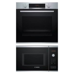 Bosch (духовой шкаф HBA573BS1 + микроволновая печь BFL553MS0) фото в Санкт-Петербурге