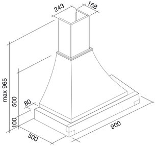 Вытяжка Фалмек Ninfea Gardenia 90 (600) S дуб фото 3 в Санкт-Петербурге Вытяжка Falmec Ninfea Gardenia 90 (600) S дуб фото 3 в Санкт-Петербурге