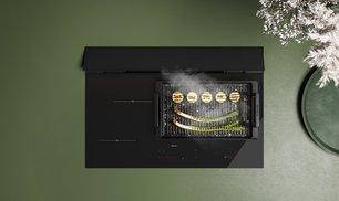 Варочная панель с вытяжкой Фалмек BRERA 75 VETRO NERO фото 2 в Санкт-Петербурге Варочная панель с вытяжкой Falmec BRERA 75 VETRO NERO фото 2 в Санкт-Петербурге