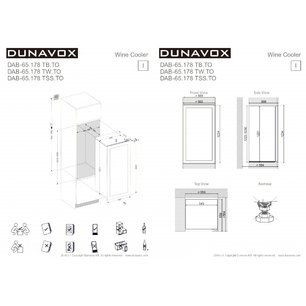 Винный шкаф Dunavox DAB-65.178TSS.TO фото 4 в Санкт-Петербурге