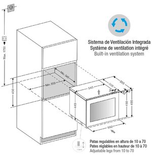 Встраиваемый винный шкаф Pando PVMAVP 45-18CRL фото 3 в Санкт-Петербурге