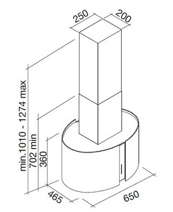Вытяжка Фалмек Mirabilia isola 65 New York Vetro (800) ECP фото 3 в Санкт-Петербурге Вытяжка Falmec Mirabilia isola 65 New York Vetro (800) ECP фото 3 в Санкт-Петербурге