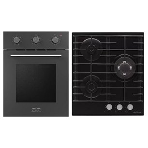 KRONA (духовой шкаф STRETTO 45 BL + варочная панель HAGEL 45 BL W) фото в Санкт-Петербурге