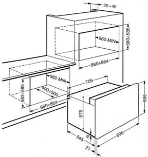 Духовой шкаф Смег S890MF-8 фото 2 в Санкт-Петербурге Духовой шкаф Smeg S890MF-8 фото 2 в Санкт-Петербурге