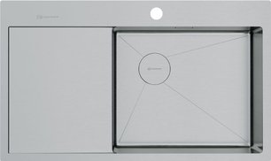 Мойка Омойкири AKISAME 86 SIDE IN-R нержавеющая сталь крыло слева фото Мойка Omoikiri AKISAME 86 SIDE IN-R нержавеющая сталь крыло слева фото