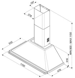 Вытяжка Smeg KT110S фото 2 в Санкт-Петербурге