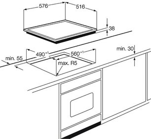 Варочная панель AEG HE604060XB фото 2 в Санкт-Петербурге