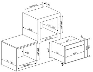 Компактный духовой шкаф с СВЧ Смег SF4920MCB фото 2 в Санкт-Петербурге Компактный духовой шкаф с СВЧ Smeg SF4920MCB фото 2 в Санкт-Петербурге