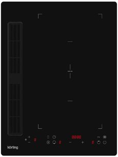 Индукционная варочная панель с интегрированной вытяжкой Кертинг HIBH 40980 NB фото в Санкт-Петербурге Индукционная варочная панель с интегрированной вытяжкой Korting HIBH 40980 NB фото в Санкт-Петербурге