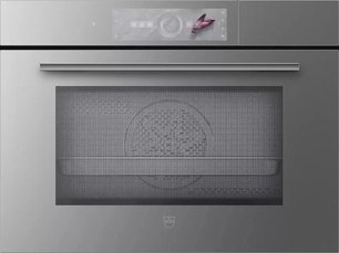Встраиваемый комбинированный паровой шкаф Фауцуг CombiSteamer V6000 45M CSM6T-23041 (платиновое стекло) фото в Санкт-Петербурге Встраиваемый комбинированный паровой шкаф V-ZUG CombiSteamer V6000 45M CSM6T-23041 (платиновое стекло) фото в Санкт-Петербурге