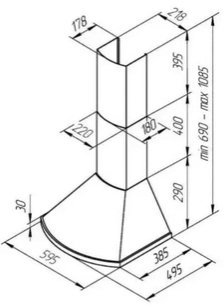 Вытяжка Kuppersberg BONA 60 B Bronze фото 4 в Санкт-Петербурге