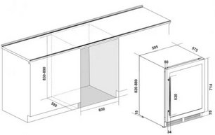Винный шкаф Климадифф CLE51 фото 3 в Санкт-Петербурге Винный шкаф Climadiff CLE51 фото 3 в Санкт-Петербурге