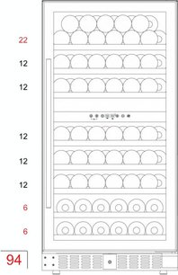 Винный шкаф Dunavox DX-94.270DCK фото 4 в Санкт-Петербурге