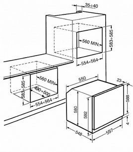 Духовой шкаф Смег SF750POL фото 2 в Санкт-Петербурге Духовой шкаф Smeg SF750POL фото 2 в Санкт-Петербурге