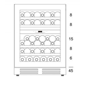 Винный шкаф Dunavox DAU-45.125DSS.TO фото 3 в Санкт-Петербурге
