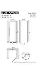 Винный шкаф Dunavox DX-119.386DSS фото 2 в Санкт-Петербурге