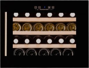Винный шкаф Dunavox DX-24.56BBK (A) петли справа фото 2 в Санкт-Петербурге