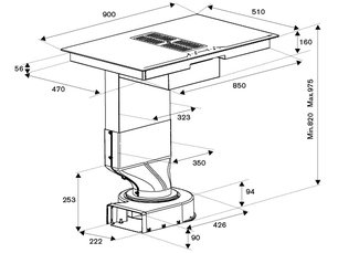 Варочная панель со встроенной вытяжкой Бертаззони P904ICHNE фото 4 в Санкт-Петербурге Варочная панель со встроенной вытяжкой Bertazzoni P904ICHNE фото 4 в Санкт-Петербурге