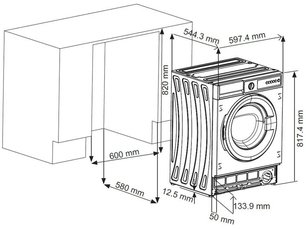Встраиваемая стиральная машина Крона KALISA 1400 8K WHITE фото 4 в Санкт-Петербурге Встраиваемая стиральная машина KRONA KALISA 1400 8K WHITE фото 4 в Санкт-Петербурге