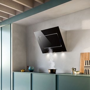 Вытяжка Falmec Quasar (A+) 90 Black Glass фото 3 в Санкт-Петербурге