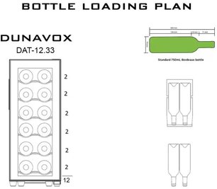 Винный шкаф Дунавокс DAFT-12.33 фото 3 в Санкт-Петербурге Винный шкаф Dunavox DAFT-12.33 фото 3 в Санкт-Петербурге