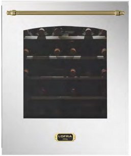 Встраиваемый винный шкаф Lofra ZBRS36T BRASS две зоны фото в Санкт-Петербурге