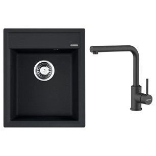 Omoikiri (мойка Daisen 42-BL + смеситель NAKAGAWA BL-P) фото в Санкт-Петербурге