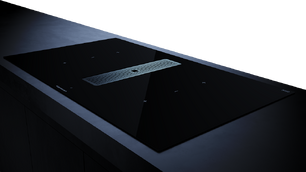 Индукционная варочная панель с вытяжкой Kuppersbusch KMI 9350.0 SR Stainless steel фото 3 в Санкт-Петербурге