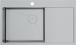 Мойка Омойкири AKISAME 86 SIDE IN-L нержавеющая сталь крыло справа фото Мойка Omoikiri AKISAME 86 SIDE IN-L нержавеющая сталь крыло справа фото