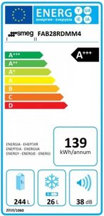Холодильник Смег FAB10LWH2 фото 4 в Санкт-Петербурге Холодильник Smeg FAB10LWH2 фото 4 в Санкт-Петербурге
