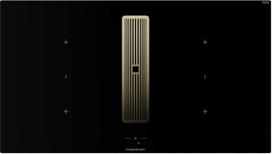 Индукционная варочная поверхность с вытяжкой Kuppersbusch KMI 9850.1 SR-E Gold фото в Санкт-Петербурге