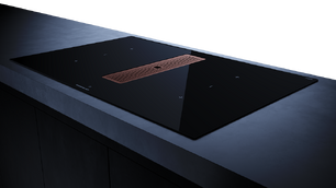 Индукционная варочная панель с вытяжкой Kuppersbusch KMI 8350.0 SR Copper фото 3 в Санкт-Петербурге