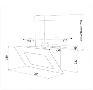 Вытяжка Teka DVT 90 HP WHITE фото 2 в Санкт-Петербурге