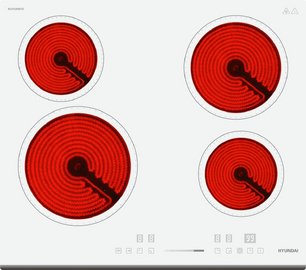 Варочная панель Hyundai HHE 6452 WG фото в Санкт-Петербурге