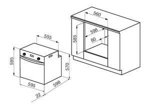 Духовой шкаф Кертинг OKB 460 RN фото 4 в Санкт-Петербурге Духовой шкаф Korting OKB 460 RN фото 4 в Санкт-Петербурге