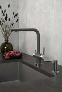 Комплект смесителя Omoikiri NAGANO-GM + PURE DROP LITE фото 3