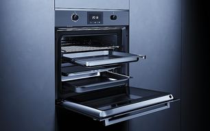 Духовой шкаф с паром Kuppersbusch BD 6340.0 S6 Black Steel фото 2 в Санкт-Петербурге